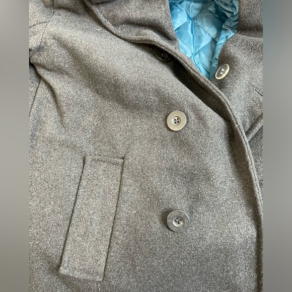 Izod Boy’s Size 14/16 Pea Coat Black - Picture 5 of 9